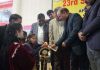 BJP leader and former Health Minister Dr DK Manyal inaugurating Sqay Championship in Jammu on Saturday.