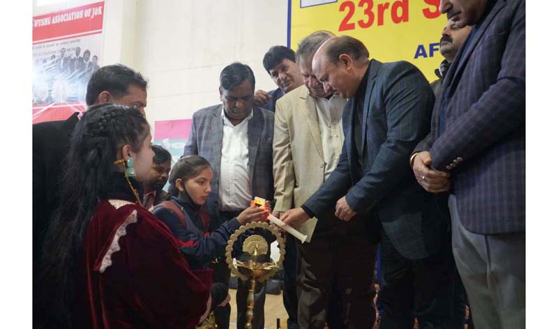 BJP leader and former Health Minister Dr DK Manyal inaugurating Sqay Championship in Jammu on Saturday. BJP leader and former Health Minister Dr DK Manyal inaugurating Sqay Championship in Jammu on Saturday.