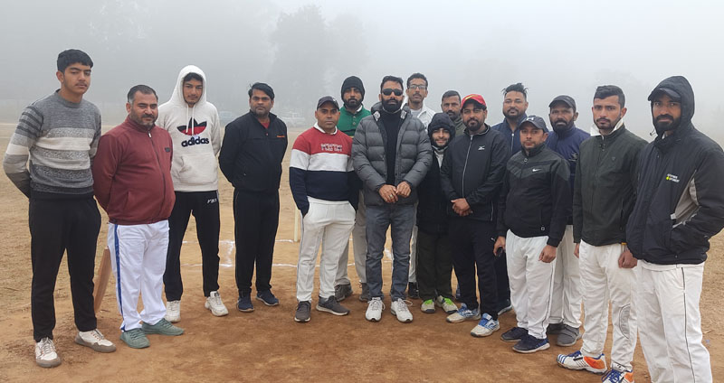 Team posing for a group photograph at Akhnoor on Sunday. Team posing for a group photograph at Akhnoor on Sunday.