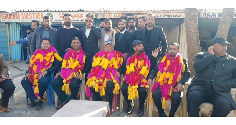 Newly elected office bearers of Bar Association Poonch. Newly elected office bearers of Bar Association Poonch.