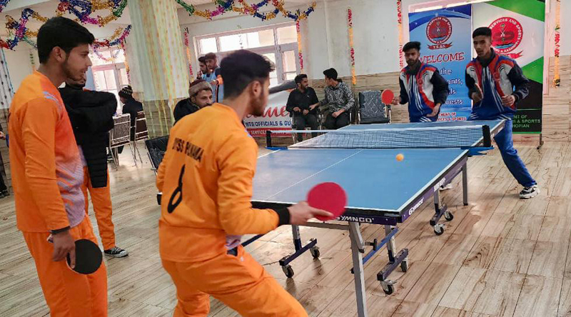 Players in action during TT Champioinship at Shopian on Monday. Players in action during TT Champioinship at Shopian on Monday.