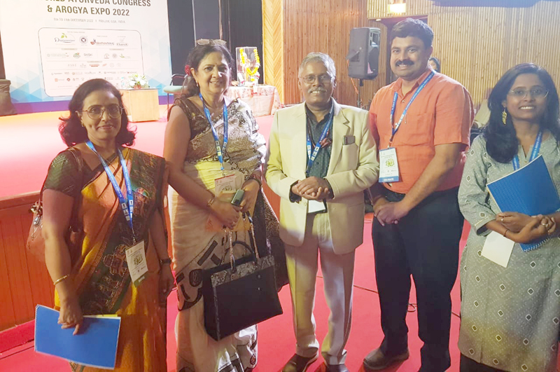 Principal GAMC Jammu Dr Shashi Sudhan Sharma posing with other dignitaries at 9th WAC and Arogya Expo held at Panjim, Goa. Principal GAMC Jammu Dr Shashi Sudhan Sharma posing with other dignitaries at 9th WAC and Arogya Expo held at Panjim, Goa.
