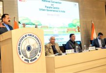 Union Minister Dr Jitendra Singh addressing the  valedictory session of the 2-day “National Convention on People Centric Urban Governance in India” at IIPA, New Delhi, on Wednesday.