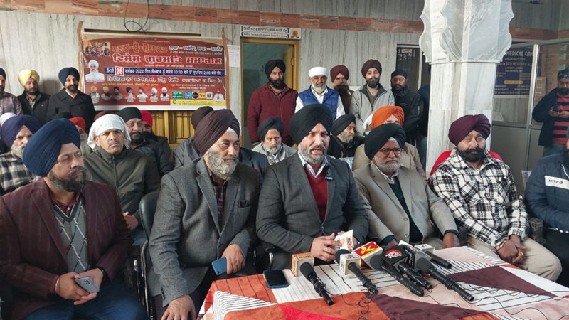 AJKSCC Chairman Ajit Singh was addressing a press conference in Jammu.