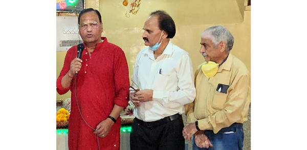 Arun Gupta speaking after being elected as president of Arya Samaj Dayanand Marg. Arun Gupta speaking after being elected as president of Arya Samaj Dayanand Marg.