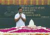 Former Congress president Rahul Gandhi visited the memorials of Mahatma Gandhi and several former prime ministers here on Monday morning.