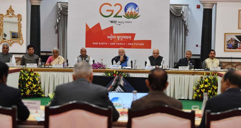 PM attends G-20 All Party Meeting, in New Delhi. PM attends G-20 All Party Meeting, in New Delhi.