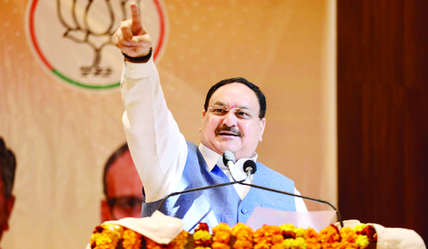 BJP National President JP Nadda addressing the public meeting organized in Ghazipur district of Uttar Pradesh. BJP National President JP Nadda addressing the public meeting organized in Ghazipur district of Uttar Pradesh.