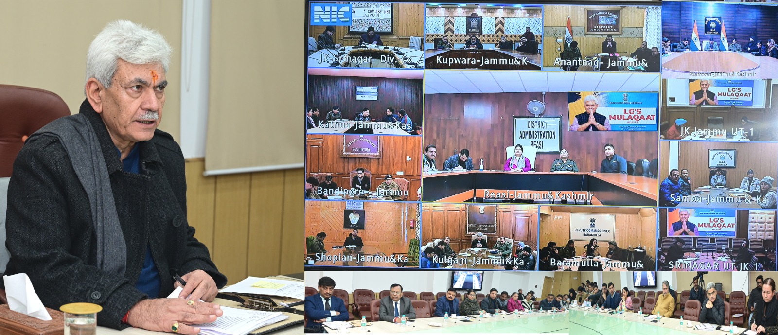 Lt Governor Manoj Sinha interacted with people, addressed their grievances during LG’s Mulaqaat