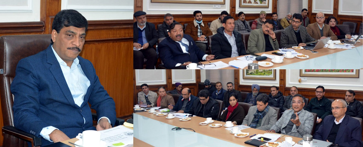 Chief Secretary, Dr Arun Kumar Mehta chairing a meeting on Wednesday. Chief Secretary, Dr Arun Kumar Mehta chairing a meeting on Wednesday.