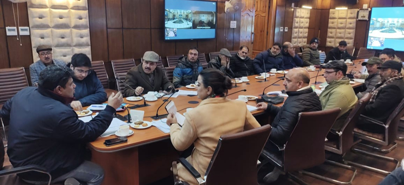Secretary Tourism Sarmad Hafeez chairing meeting at Srinagar on Saturday. Secretary Tourism Sarmad Hafeez chairing meeting at Srinagar on Saturday.