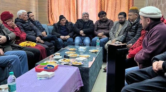 LAB and KDA members during a meeting in Jammu on Saturday.