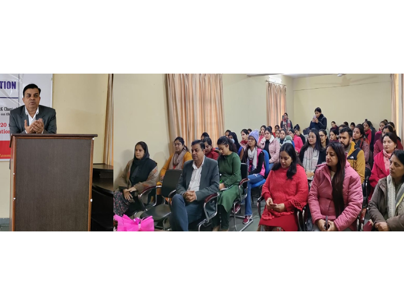 Resource Person delivering extension lecture at Chenab College of Education. Resource Person delivering extension lecture at Chenab College of Education.