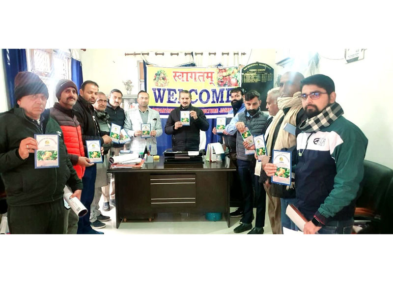 SDM Chowki Choura, Varinder Gupta along with others during an awareness camp organised by Horticulture Department at Akhnoor on Saturday. SDM Chowki Choura, Varinder Gupta along with others during an awareness camp organised by Horticulture Department at Akhnoor on Saturday.