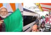 Prime Minister Narendra Modi will flagging off the Vande Bharat Express train connecting Secunderabad with Visakhapatnam on via video conferencing, in secunderabad on Sunday. (UNI)