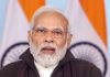 Prime Minister Narendra Modi addressing the 1st All India Annual State Ministers' Conferencing on Water via video message on Thursday. (UNI)