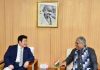 Union Environment Minister Bhupender Yadav met his Japanese counterpart Akihiro Nishimura on Thursday.