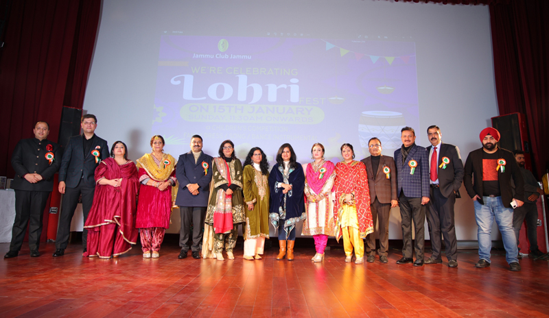 Members of Jammu Club posing together during an event in Club premises on Sunday. Members of Jammu Club posing together during an event in Club premises on Sunday.