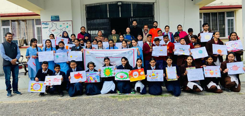 Participants displaying certificates along with dignitaries at GDC Basohli in Kathua on Wednesday. Participants displaying certificates along with dignitaries at GDC Basohli in Kathua on Wednesday.