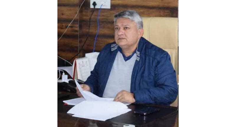 DC Doda VP Mahajan inspecting on going works virtually. DC Doda VP Mahajan inspecting on going works virtually.