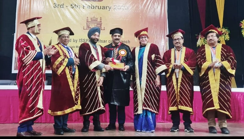 Dr Rohit Lahori receiving Fellowship of Pain Medicine during convocation ceremony of IAPM in Amritsar, Punjab. Dr Rohit Lahori receiving Fellowship of Pain Medicine during convocation ceremony of IAPM in Amritsar, Punjab.
