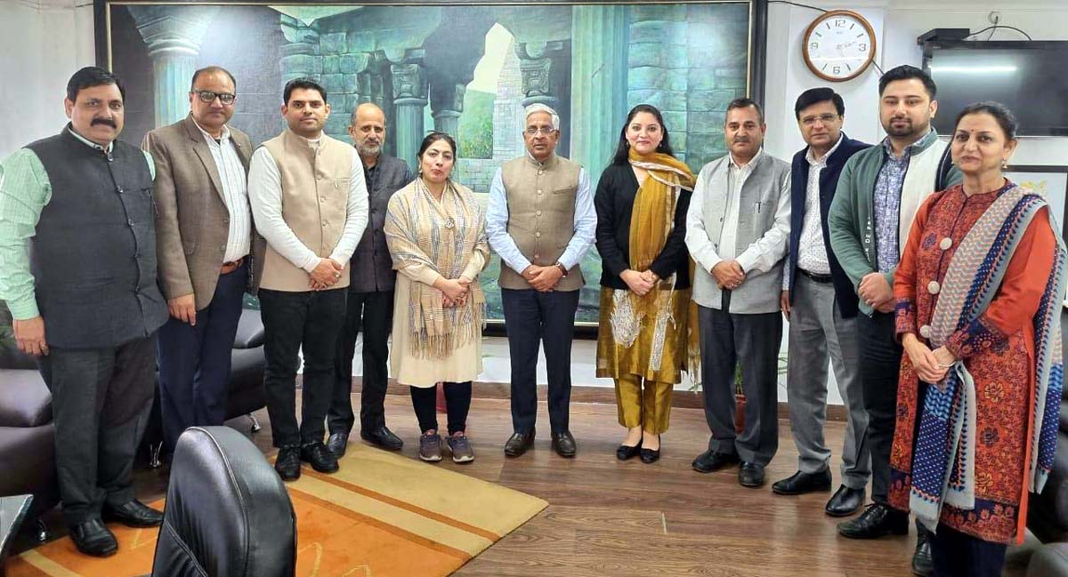 JUOWA office bearers meeting with Vice-Chancellor Prof Umesh Rai on Thursday. JUOWA office bearers meeting with Vice-Chancellor Prof Umesh Rai on Thursday.