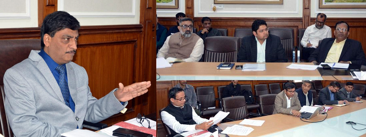 Chief Secretary chairing a meeting. Chief Secretary chairing a meeting.