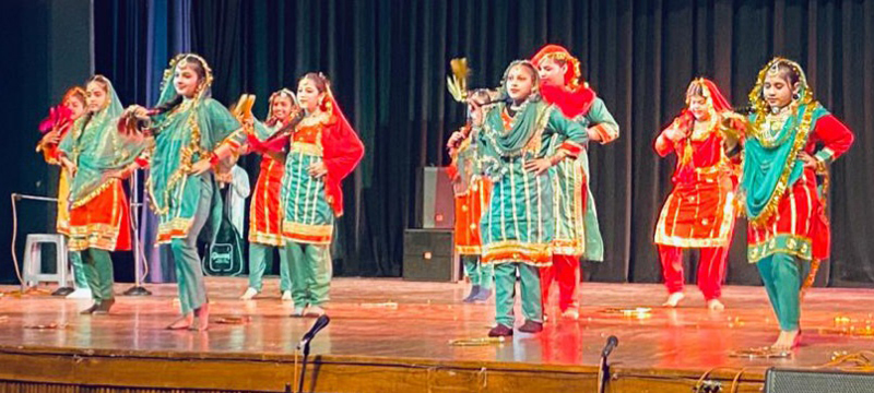 Students of MLZS Jammu presenting a dance performance during Annual Day function of the School. Students of MLZS Jammu presenting a dance performance during Annual Day function of the School.