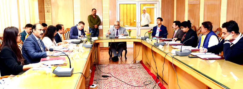 Members of GC of Shrine Board's Sports Complex during a meeting at Katra. Members of GC of Shrine Board's Sports Complex during a meeting at Katra.