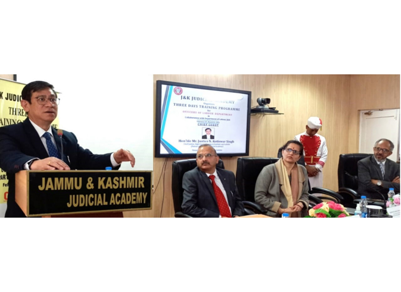 Chief Justice speaking during a training programme. Chief Justice speaking during a training programme.