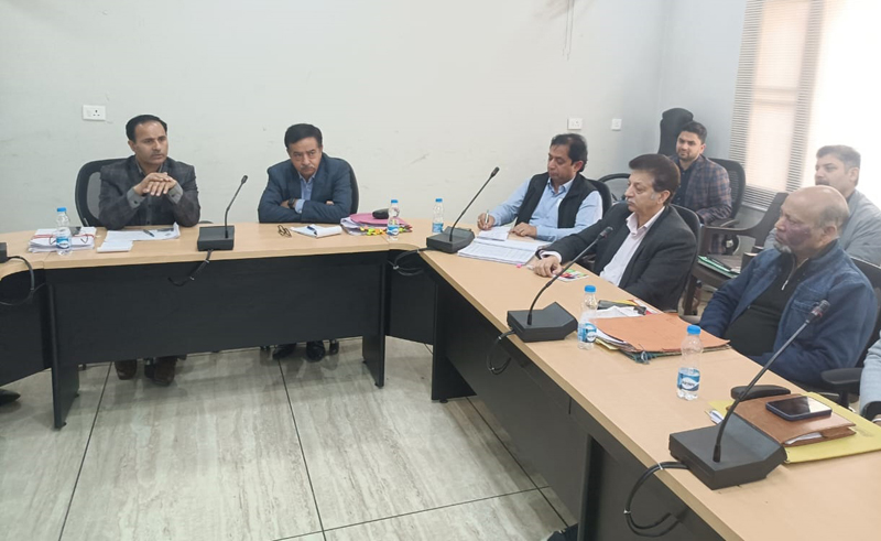 JJM Mission Director, Dr G N Itoo chairing meeting at Jammu on Saturday. JJM Mission Director, Dr G N Itoo chairing meeting at Jammu on Saturday.