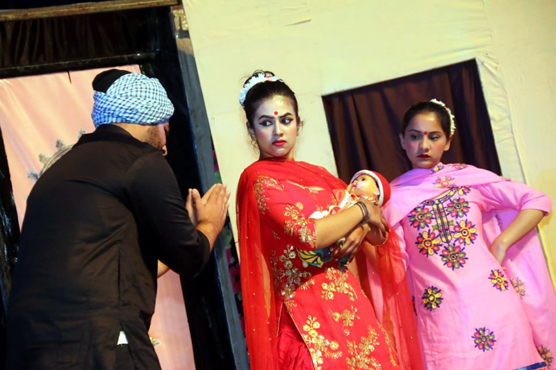 A scene of One Act Play during ongoing Youth Festival at JU on Thursday. A scene of One Act Play during ongoing Youth Festival at JU on Thursday.