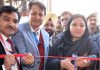 DC Udhampur Krittika Jyotsna inaugurating CRM of J&K Bank on Tuesday.