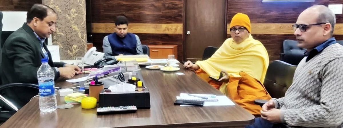 Chairperson Total Start calls on Director, JKEDI in Jammu on Monday. Chairperson Total Start calls on Director, JKEDI in Jammu on Monday.