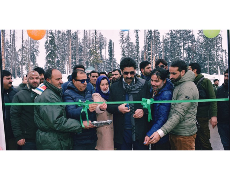 DC Budgam inaugurating Snow Festival. DC Budgam inaugurating Snow Festival.