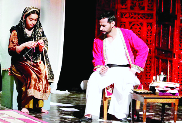 A still from the play ‘Ghalib at Quarantine’. A still from the play ‘Ghalib at Quarantine’.