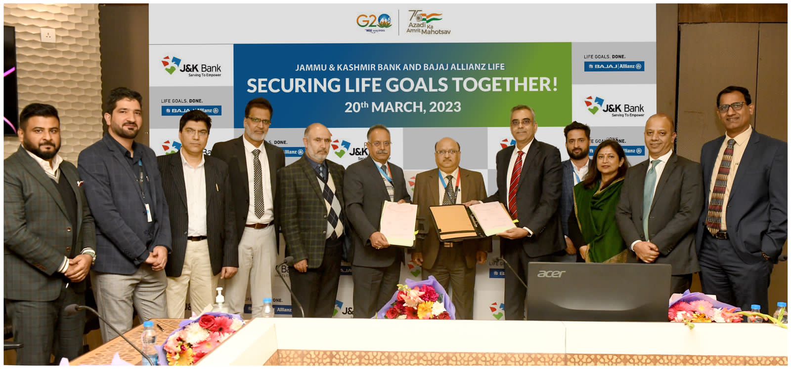 J&K Bank signs corporate agency agreement with Bajaj Allianz Life Insurance-20