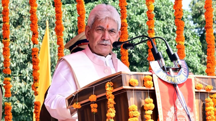 Lt Governor Manoj Sinha attends Passing Out Parade of JKP constables at PTS Kathua (1)