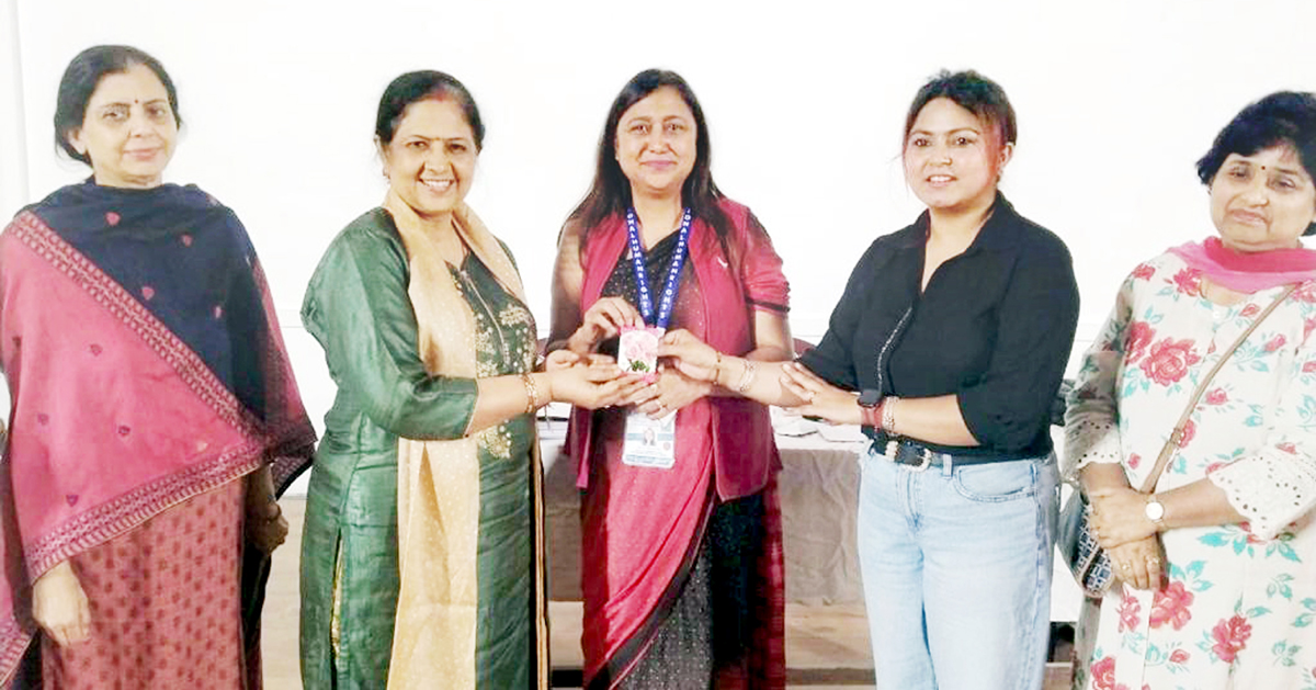 GMC-J Principal Dr Shashi Sharma with staff during recreational activities on Thursday. GMC-J Principal Dr Shashi Sharma with staff during recreational activities on Thursday.