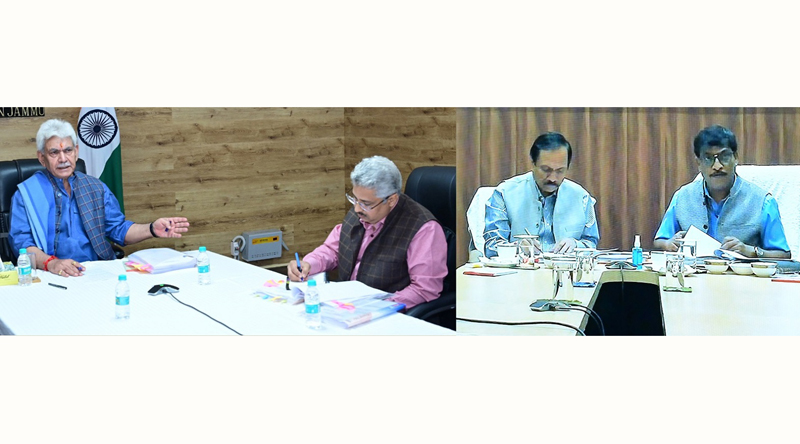 Administrative Council meeting being chaired by LG Manoj Sinha in Jammu on Monday. Administrative Council meeting being chaired by LG Manoj Sinha in Jammu on Monday.