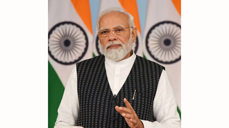 Prime Minister Narendra Modi addressing post budget webinar on ‘financial sector’. (UNI) Prime Minister Narendra Modi addressing post budget webinar on ‘financial sector’. (UNI)