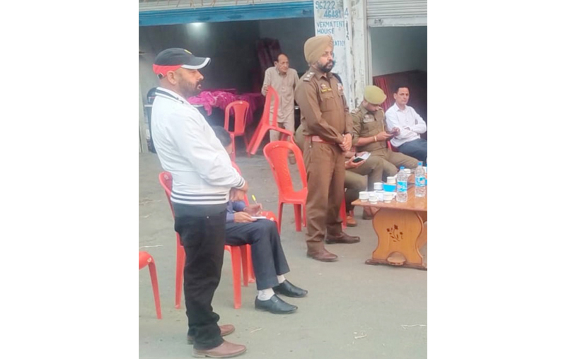 DySP Udhampur Gurmeet Singh addressing a meeting at Tikri, Udhampur on Saturday. DySP Udhampur Gurmeet Singh addressing a meeting at Tikri, Udhampur on Saturday.