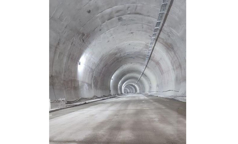 A picture of the tunnel tweeted by Union Minister Nitin Gadkari on Wednesday. A picture of the tunnel tweeted by Union Minister Nitin Gadkari on Wednesday.