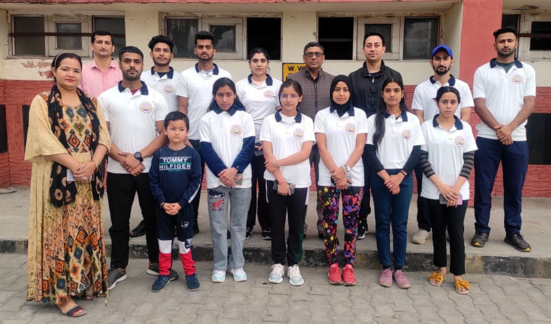 Team posing for a group photograph at Jammu on Friday. Team posing for a group photograph at Jammu on Friday.
