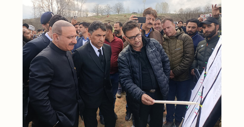 Justice Javid Iqbal Wani during visit to Sopore. Justice Javid Iqbal Wani during visit to Sopore.