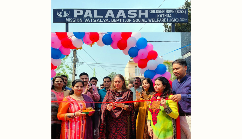 Commissioner Secretary, Social Welfare Department, Sheetal Nanda inaugurating PALAASH ‘Children Home’ at Kathua.
