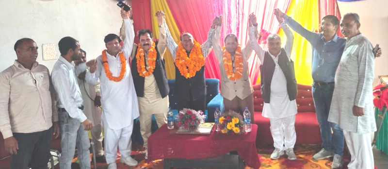 NC provincial president Rattan Lal welcoming new entrants into party fold during function in Bhalwal area. NC provincial president Rattan Lal welcoming new entrants into party fold during function in Bhalwal area.