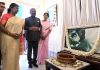 President Droupadi Murmu visiting the Jorasanko Thakurbari the residence of Kavi Guru Ravindra Nath Tagore during her visit to West Bengal, in Kolkata on Monday. (UNI)