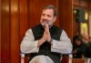 Congress leader Rahul Gandhi in conversation with the Indian Journalists’ Association in London.