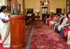 President Droupadi Murmu meets IAS Officers promoted from State Civil Services at Rashtrapati Bhavan on Monday.